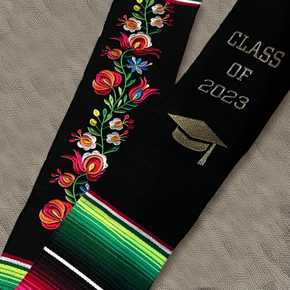 Personalized Mexico Graduation Stole Class of 2024, Mexican Graduation Sash, High School College University Custom Graduation Gifts