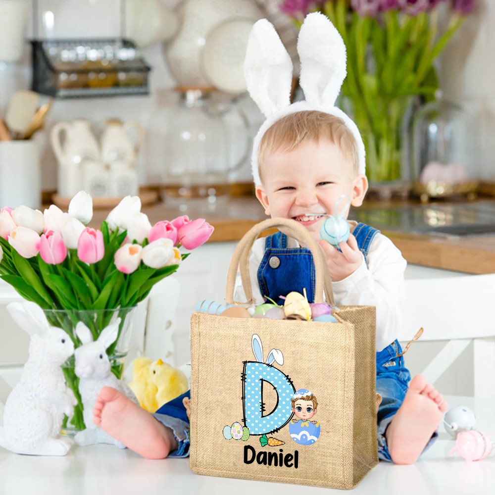 Easter Bag with Name for Kids