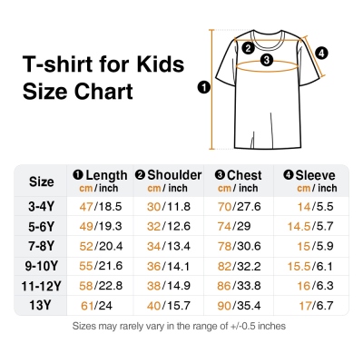 kid T-shirt size