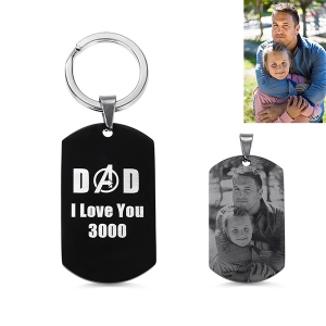 Personalized Photo Keychain for Dad