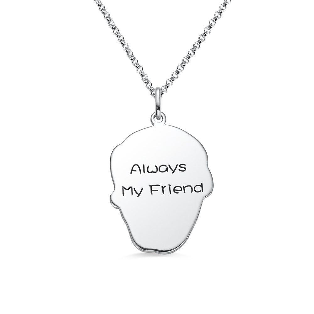 photo engraved necklace