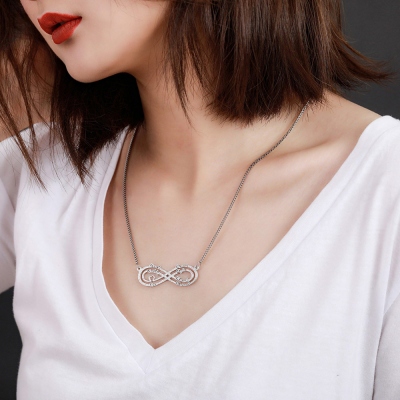 Personalized Stainless Steel Infinity Name Necklace