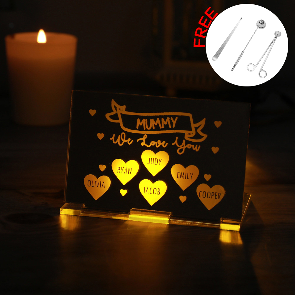 Personalized Candle Holder with Candle Snuffer