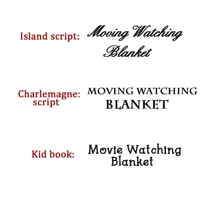 Personalized Moving Watching Blanket Custom Embroidery