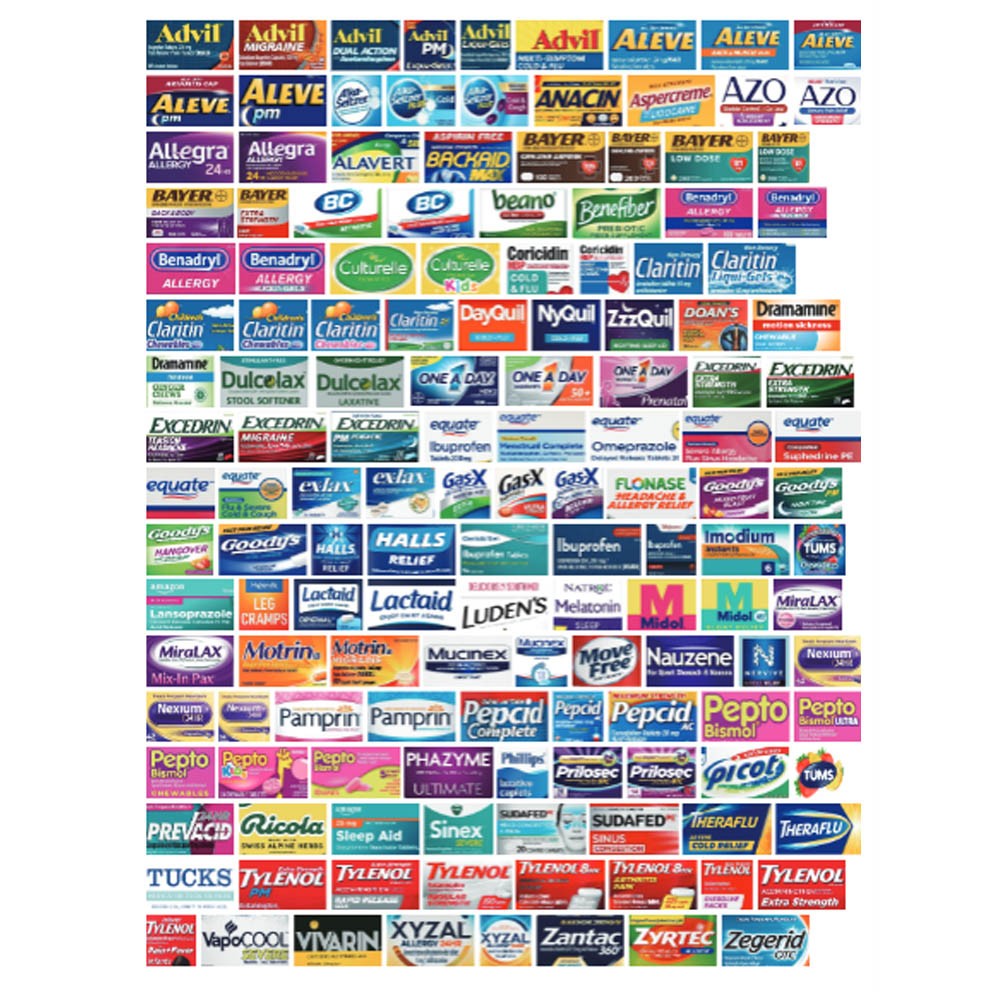 Pocket Pharmacy with Medicine Labels, Micro Pharmacy, Travel Pill