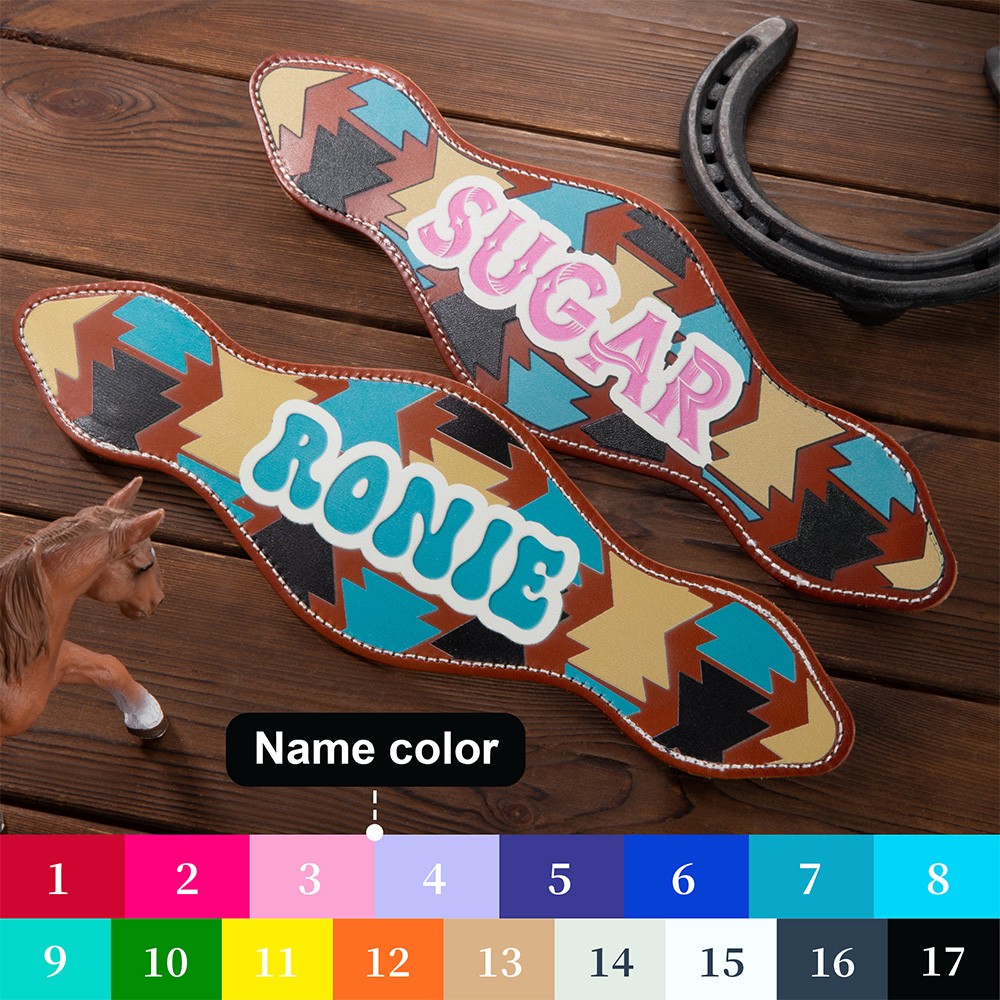 Personalized Name Leather Nosebands, Custom Name Tags for Horses, Memorial Decoration, Horse Accessories, Gifts for Horse Lovers/Equestrian