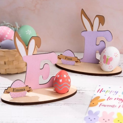 Personalized Easter Egg Letter Holder Chocolate Egg Holder