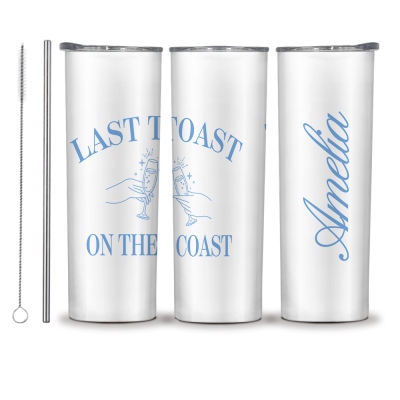 Customized Last Toast on the Coast Bachelorette Party Cup