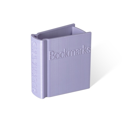 Personalized 3D Printed Book Shaped Bookmark Holder, Custom Monogram Colorful Bookshelf Decor, Birthday Gift for Book Lover/Reader/Librarian