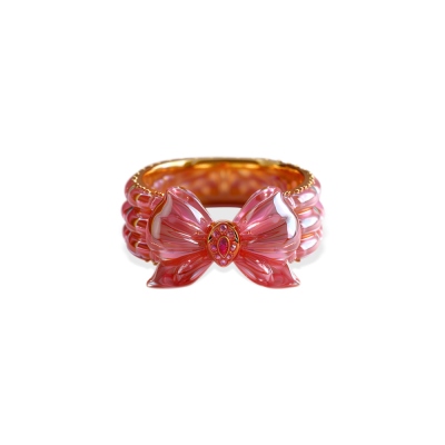 Special Pink Coquette Bow Ring for Girls, Perfect Gift for Her