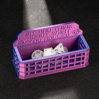 3D Printing DND Dice Jail, DND Dice Prison, Dice Guardian, TTRPG Funny Timeout Box, Dice Storage, Dice Vault, DND Gifts