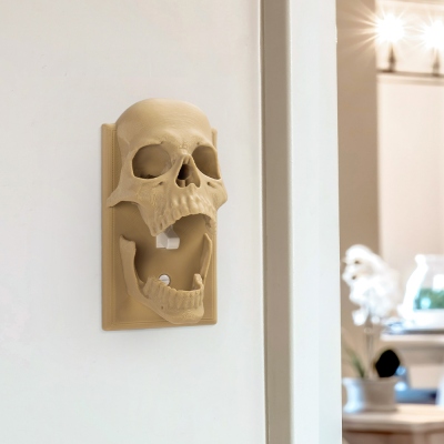 3D Printed Gothic Skull Light Switch Cover, Multicolor Toggle Switch Cover, Home Wall Decor, Housewarming/Halloween Gift for Gothic Lovers/Friends