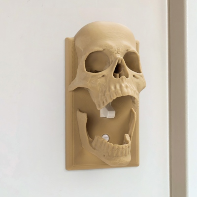 3D Printed Gothic Skull Light Switch Cover, Multicolor Toggle Switch Cover, Home Wall Decor, Housewarming/Halloween Gift for Gothic Lovers/Friends