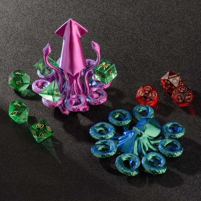 3d Printed DND Octopus Dice Holder, Dice Stand, Dnd Dice Holder, 3d Printed Dice Holder, DND Dice Storage, DND Gifts