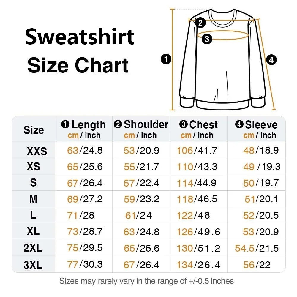 sweatshirt size