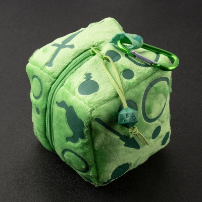 Personalized DND Gelatinous Cube Plush Dice Bag, DND Dice Bag Charm, DND Dice Holder, DND Dice Storage, DND Dice Vault, Bag Decoration, Bag Pendant