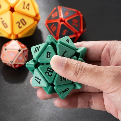 DND 3d Printing Squishable D20, Fidget Toy, Desk Toy, Fidget Dice, Squishy Dice, Sensory Toy, Fidget D20, DND Gifts