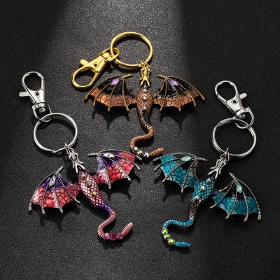 Soaring Dragon Keychain, Dragon Bag Charm, Bag Decoration, Dragon Keyring, Dragon Gift, Key Ring Gift