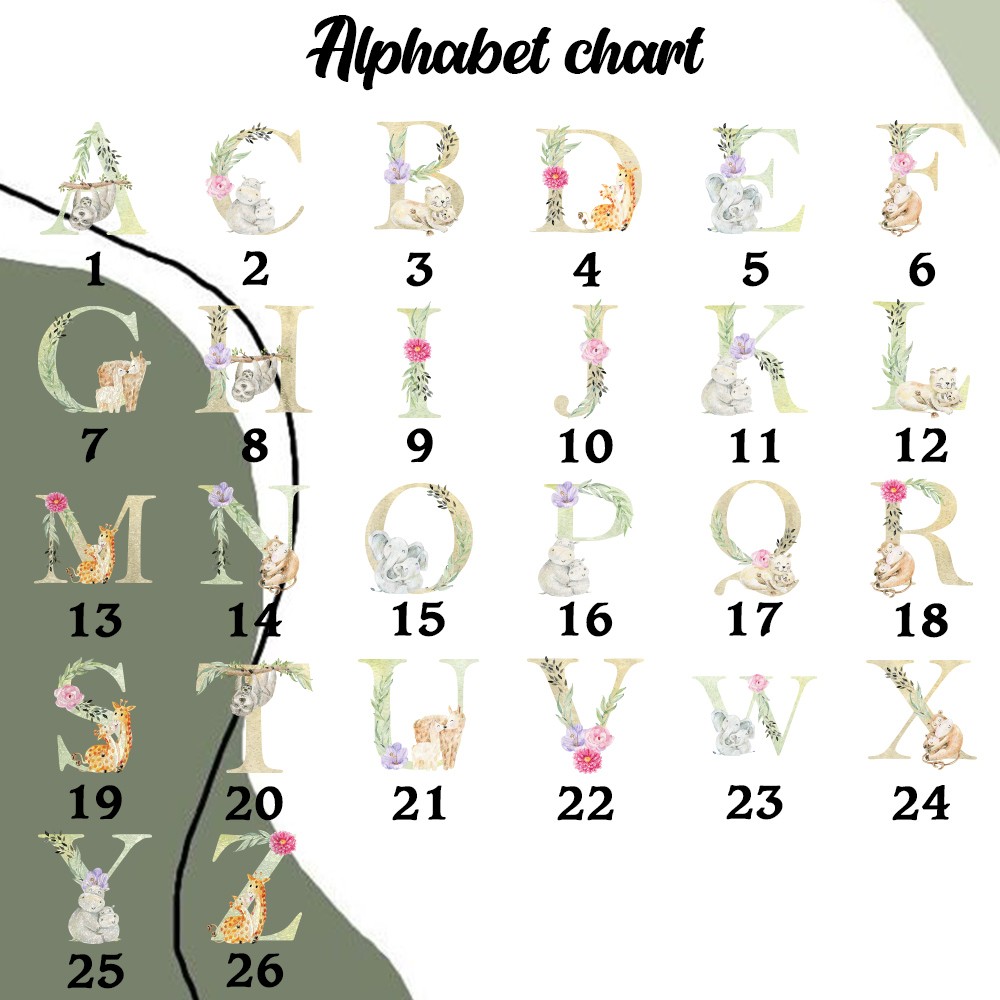 Woodland Animal Initial