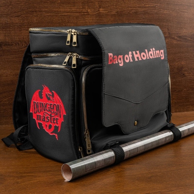 DND Bag of Holding-Dragon Large Capacity Backpack, Tabletop RPG Accessories Case for Miniatures, Dice, Map, Book and Token, DND Dice Bag, DM Gifts