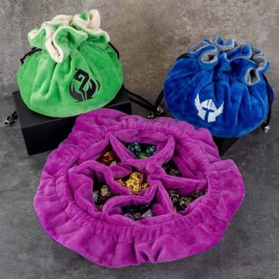 Custom DND Class Immense Dice Bags with Pockets , Capacity 150+ Dice, Great Organizer for Dice Hoarders, Dice Storage, Dice Vault, DND Gifts