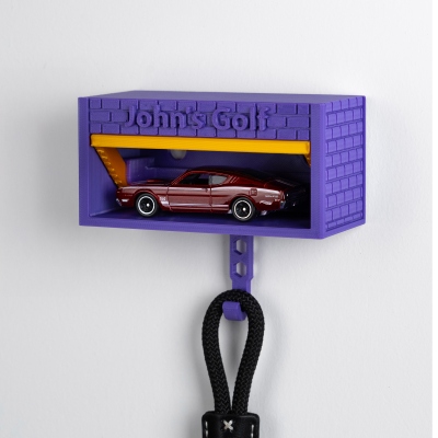 Personalized 3D Printed Car Garage Key Holder with Opening Door, Mini Car Models Display Key Organizer for Wall, Gift for Car Lovers/Auto Enthusiasts
