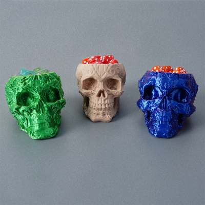 3d Printed Skull DND Dice Holder, DND Dice Storage, Dice Vault, Skull Decoration, DND Decoration, Unique DND Accessories, Skull Gifts, DND Gifts