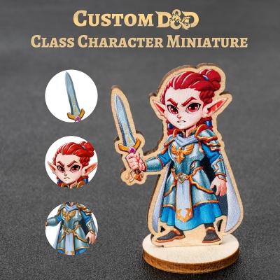 Customized DND Cleric Character Miniature –DND Class Character Miniature, Dungeons & Dragons, Dungeons & Dragons Miniatures, Miniatures, DND Gifts, DM Gifts, DND Accessories