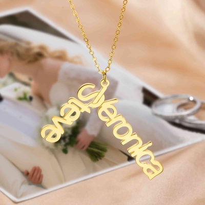 Custom Double Names Ring Holder Necklace, Triangle Wedding Ring Keeper Necklace, Geometric Ring Holder Jewelry, Birthday/Anniversary Gift for Women