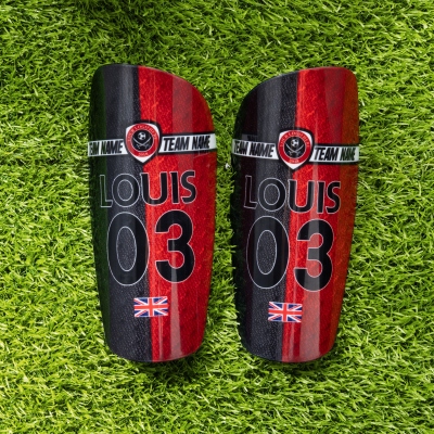 Personalized Name & Number Shin Guards with Logo, Adult/Kids Shin Defender, Multicolor Soccer Shin Pads, Gift for Soccer Players/Soccer Lovers