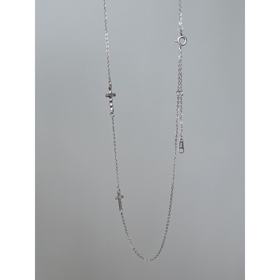 Sterling Silver 925 Cross Pendant Necklace, Delicate Cable Chain Religious for Women, Everyday Elegant Jewelry, Birthday/Christmas Gift for Her/Mom
