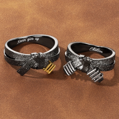 Personalized Engraved Martial Art Black Belt Dan Stripes Ring, Sterling Silver 925 Ring, Belt Upgrade Gift for Karate/BJJ/Taekwondo/Aikido Lovers