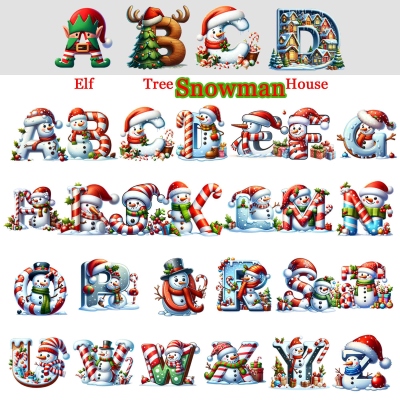 Schneemann-Alphabet