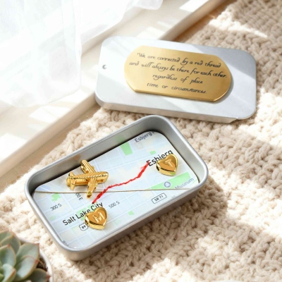 Custom Map Gift, Long Distance Gift, Two Maps in One, Maps in Frame, Boyfriend Distance, Deployment Gift, Miss You Gift, Girlfriend Distance