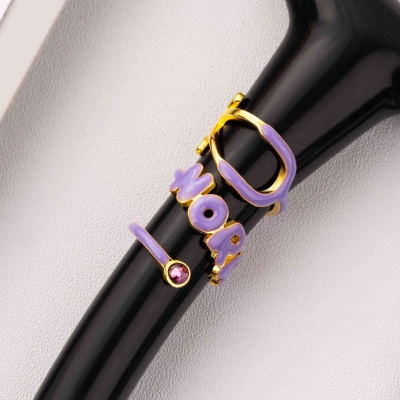 Personalized Enamel Stethoscope Tag with Name & Birthstone, Stethoscope ID Tag Charm, Birthday/Appreciation Gift for Doctors/Nurses/Medical Staff