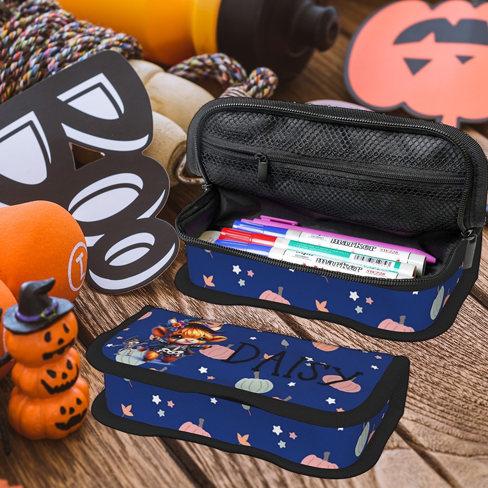 Trousse à crayons Halloween Highland Cow