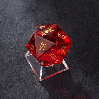 Custom Initials DND Gemstone D20 Dice Keycap for Cherry MX Keyboard, Artisan Keycaps, D20 Keycap, Anniversary Gift