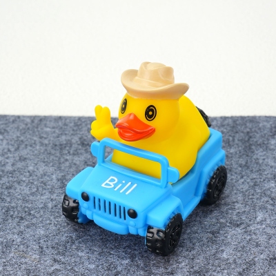 Personalized Name Cowboy Rubber Duck for Jeep, Western Duck with Yeah Gesture Car Ornament, Jeep Ducking, Funny Gag Gift for Jeep Owners/Him/Friends