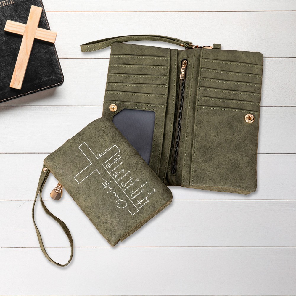 vegan leather wallet for women