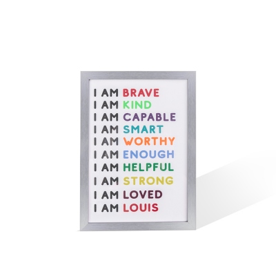 Personalized kids' Room Positive Art