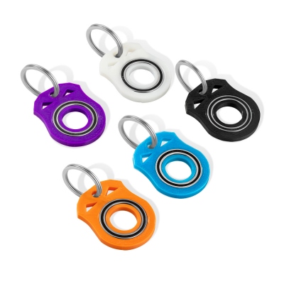 Fidget Spinners Keychain 2PCS Set, Keyring Spinners, Adult Fidget Toys for Anti Anxiety/Stress, Gift for Father/Boyfriend/Husband/Friends