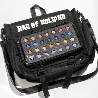 Personalized Bag of Holding, DND Ita-bag, Dice Bag, TTRPG Travel Bag, DND Cross Body Bag, Custom name Backpack, DND Gift
