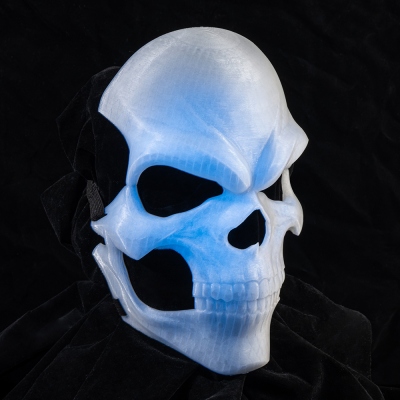 Halloween Mask 3D Printed, Wearable Skull Mask Carnival Mask Costume, Day of Dead Ghost Mask,  Skull Face Mask, Ghoul Mask, Horror Mask Skull Cosplay