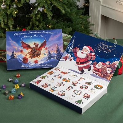 2025 Christmas Advent Calendar, Christmas Countdown Surprise, Random Dice Advent Calendar, Christmas Mystery Box, Christmas Gift For Teens, DND Gifts
