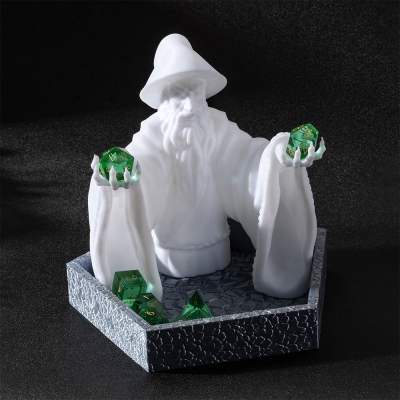 3d Printed DND Wizard Dice Tower With Removable Hat, Dice Tray, Fantasy Dice Roller, D20 Dice Holder, Dice Storage, DND Accessories, DND Gifts