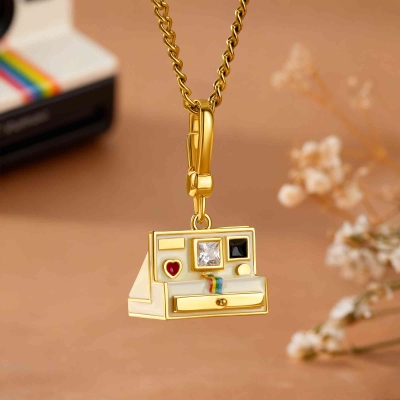 Camera Pendant Necklace