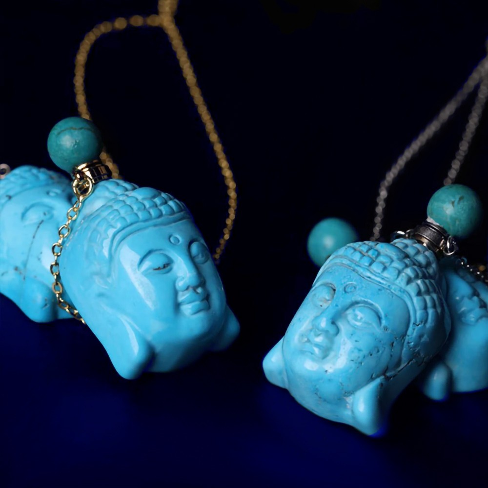 Buddha Perfume Bottle Necklace