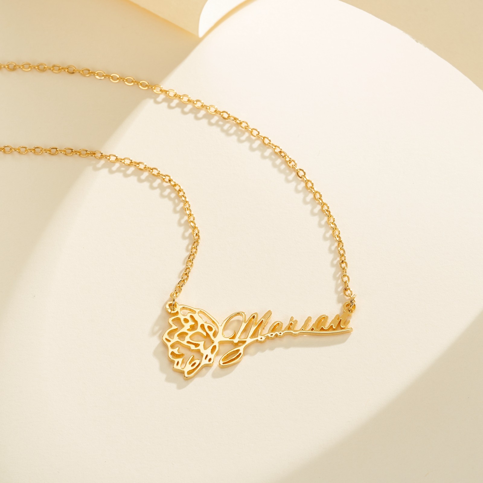 flower name necklace