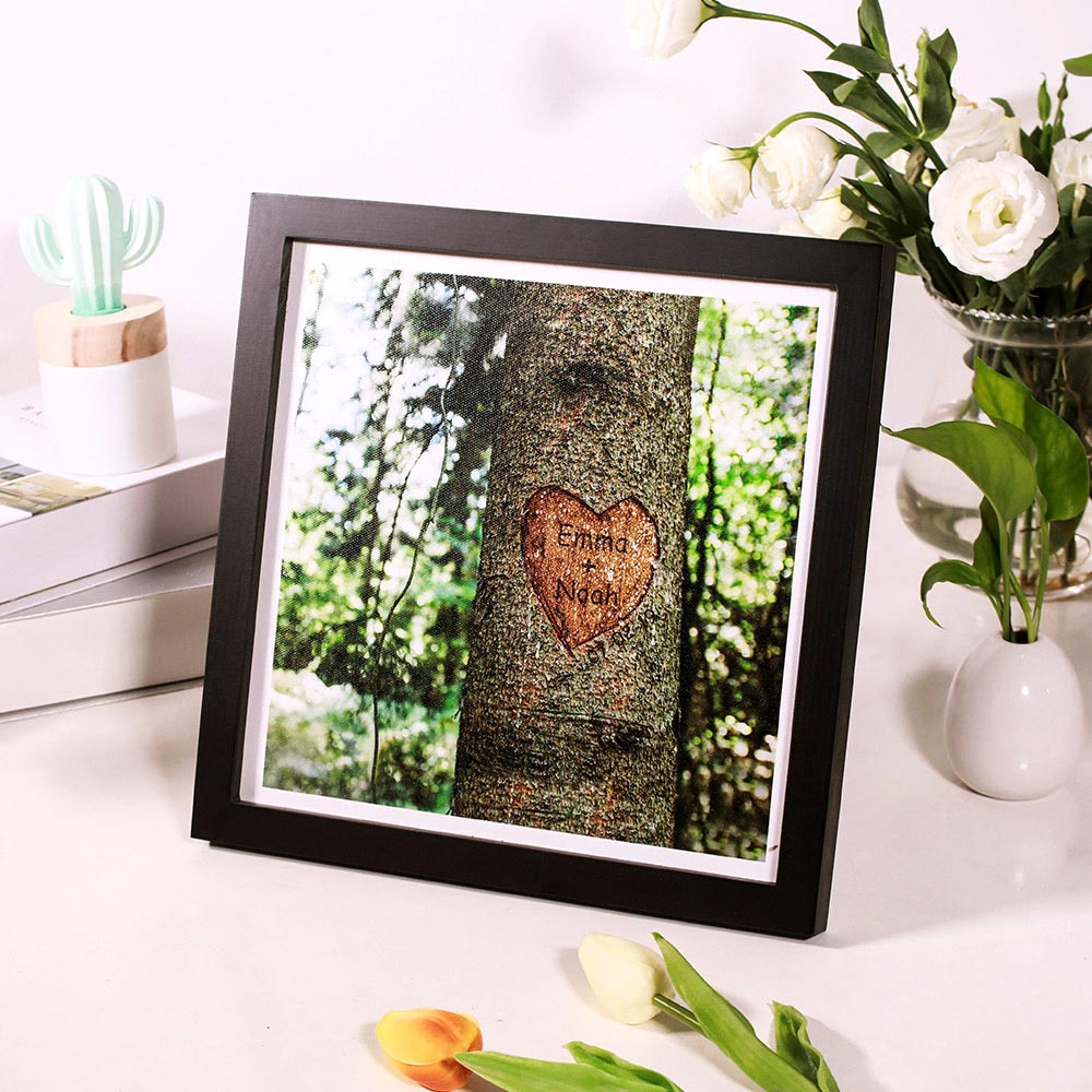 Quadro personalizado de floresta e praia