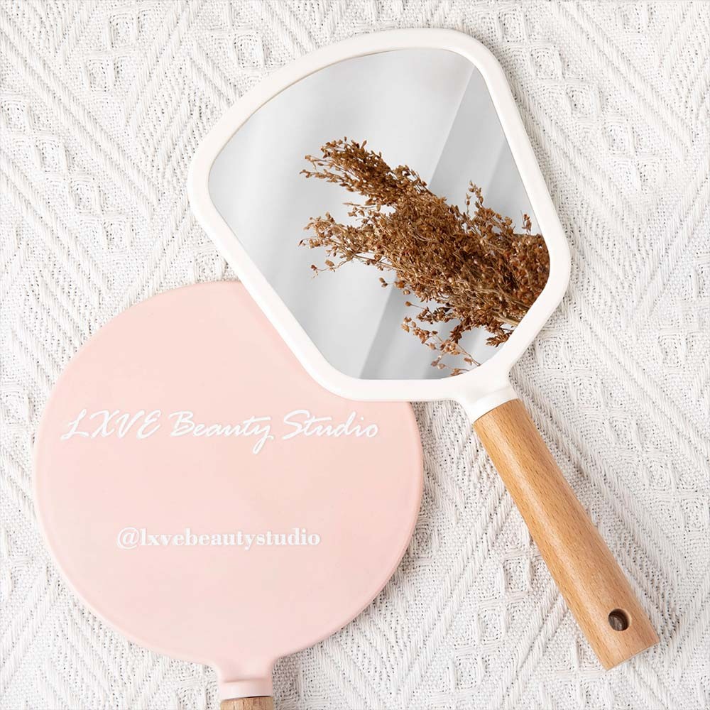 Personalized Name Artist Mirror, Custom Lash and brow Mirror, Beauty Studio Prop, Small Business Mirrors for Salons, Aesthetic Business Gift